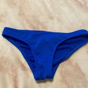 Dark blue swimsuit bottoms only